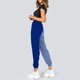 thumbnail image 4 of Gibobby pantalones afelpados para mujer Pantalones de chándal con bolsillo para mujer, estampado, cómodos, de cintura alta, para entrenamiento, salón atlético, informales, para correr (Azul, M), 4 of 5