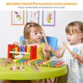 thumbnail image 3 of Juego de 9 instrumentos musicales de percusión Timcorr manual de madera kit de música educativa, 3 of 6