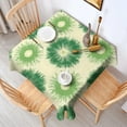 thumbnail image 2 of Green Tie Dye Square Tablecloth,Waterproof Square Table Cover,Wipeable Spillproof Washable Table Cover for Home Kitchen Party Decor 52"x52"(132x132cm), 2 of 6