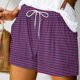 thumbnail image 2 of Mujeres Pantalones Cortos con Bolsillos Impresos Detalle Vendaje, Casual Y Suelto Ajuste Pantalones Cortos de las Mujeres para el Verano, 2 of 5