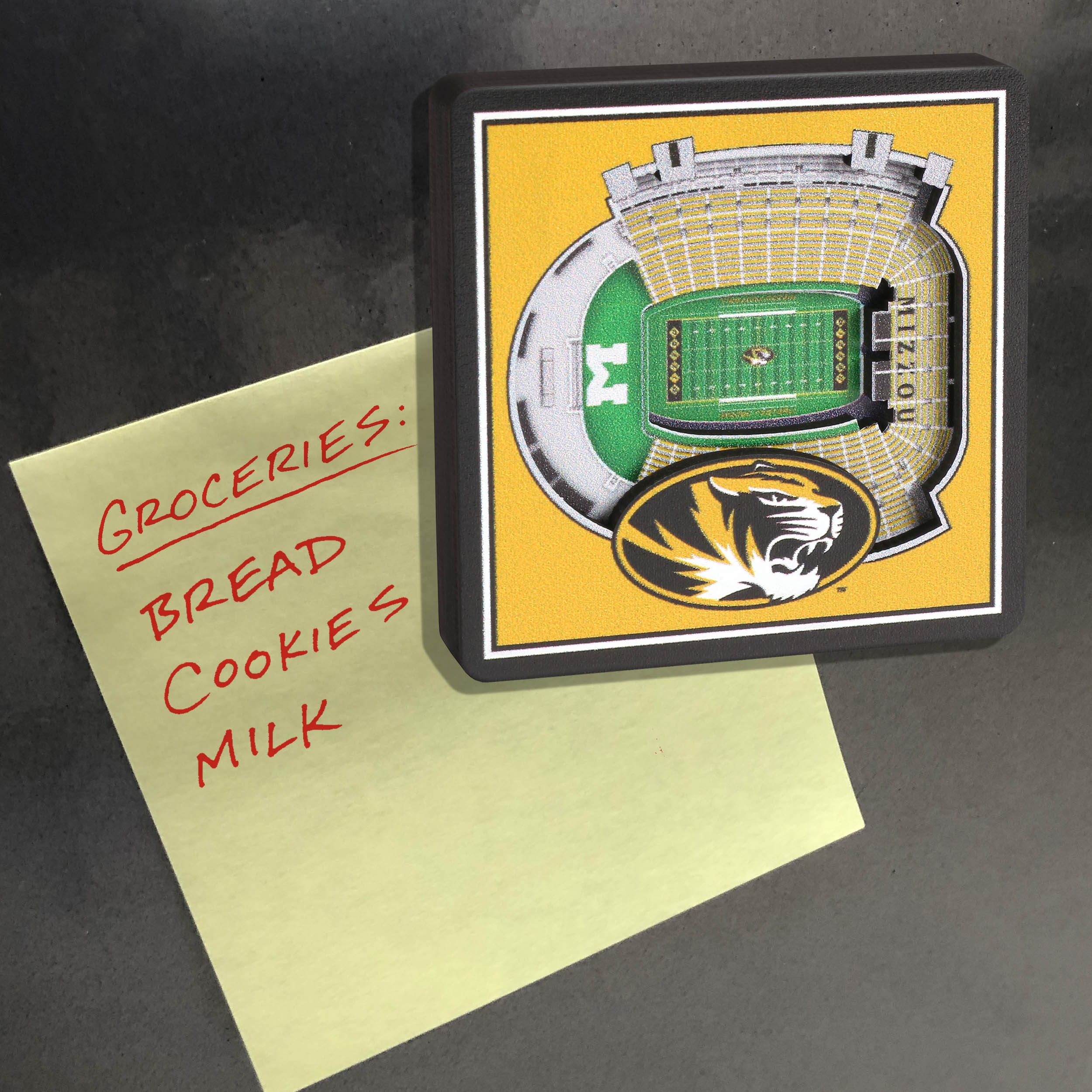 YouTheFan NCAA Missouri Tigers 3D StadiumView Magnet