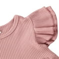 thumbnail image 3 of EIMELI Petite Fille Double Couche Manches Volantes Grande Poche Robe en Tricot, 3 of 5