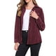 thumbnail image 4 of Camisas de pana INSPIRE CHIC para mujer, chaqueta casual de manga larga con botones, XS, burdeos, 4 of 6
