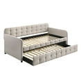 thumbnail image 5 of HMD Fulham Upholstered Twin Daybed with Trundle, Beige, 5 of 5