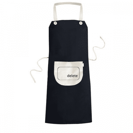 

Keyboard Symbol Delete Art Deco Fashion Apron Bib Sarong Cooking Baking Kitchen Pocket Pinafore