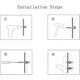 thumbnail image 5 of 4pcs Natural Wooden Coat Hooks, Wood Wall Hooks, Adhesive Hooks Hat Hook, Rectangle Beech (q), 5 of 5