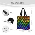 thumbnail image 3 of Disketp Dragon Scales Bolsa Tote de Lona para Mujer, Bolso de Hombro y Cruzado con Cierre de Cremallera, 3 of 7