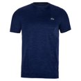 thumbnail image 2 of Lacoste Men's Performance Stretch Novak Djokovic Heathered T-Shirt Blue Size L, 2 of 4