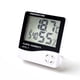 thumbnail image 1 of Termómetro higrómetro digital ER con reloj y función de alarma, 1 of 3