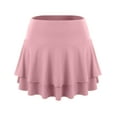 thumbnail image 2 of Doublju Women's Flared Skater Mini Skirt (Plus Size Available), 2 of 4