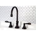thumbnail image 2 of Kingston Brass KS2985DFL NuFrench Widespread Bathroom Faucet with Brass Pop-Up, Oil Rubbed Bronze, 2 of 3