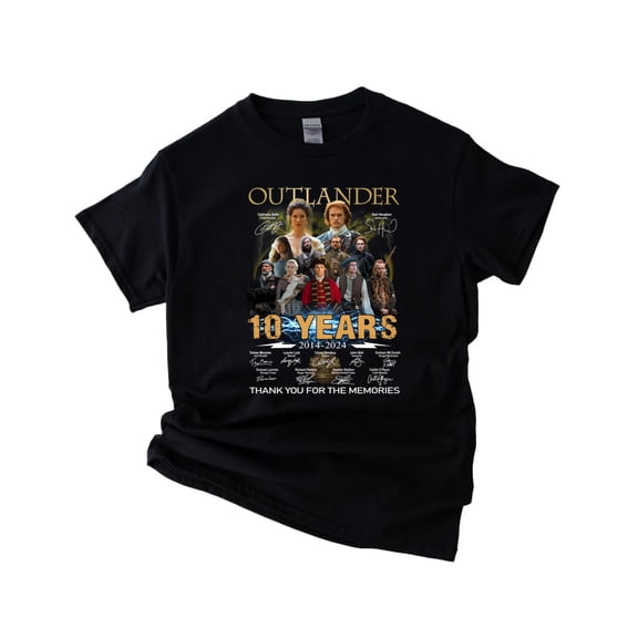 Outlander 10 Years (2014-2024) Thank You For The Memories Unisex T-Shirt, up to 5XL