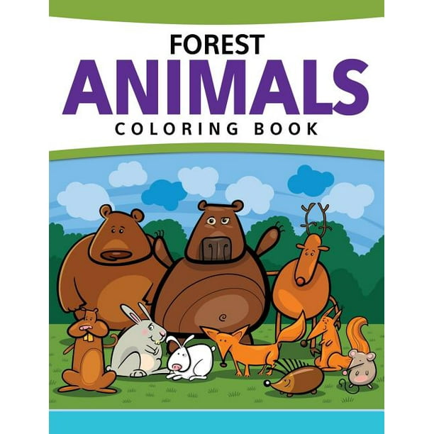 Forest Animals Coloring Book Walmart Com Walmart Com