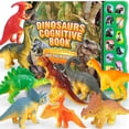 thumbnail image 1 of Juguetes de dinosaurios, libro de sonidos de dinosaurios con paquete de 12 figuras de juguete, rugidos realistas, interactivo, perfecto para niños, juguetes educativos de dinosaurios para niños y niña, 1 of 5