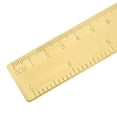 thumbnail image 3 of Solid Brass Metal Jewelry Design Math Geometry School Ruler Triangle Protractor Measuring Tools Straight Ruler, 3 of 6