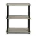 thumbnail image 4 of Furinno Turn-N-Tube Wood 3-Tier Compact Shelf Display Rack in Oak Gray/Black, 4 of 5