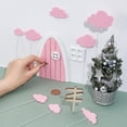 thumbnail image 3 of Kit de 15 mini puertas de madera para jardín de hadas, color rosa perla, decoración mágica para el hogar, bodas y fiestas., 3 of 9