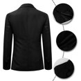 thumbnail image 4 of Mens Solid Color Slim Fit Business Casual Blazer, 4 of 5