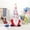 D002- B, variant on Holiday Decorations, 4Th of July Decoration, Plush Fabric, Beard, White Glitter, Red Decorations, Blue Decorations, 15 in