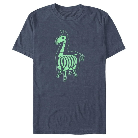 Men's Fortnite Victory Llama X-Ray  Graphic Tee Navy Blue Heather Large