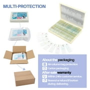 BEBANG 120Pcs Prepared Microscope Slides for Kids, Glass Microscope Slides with Specimens of Insect Plant Animal Bacteria Human Tissue Cell