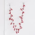 thumbnail image 4 of Red Berry Garland, 5.7FT Artificial Red Berries Christmas Garland for Indoor Outdoor, Home Fireplace Decoration, Winter Holiday, New Year Decor, 4 of 5