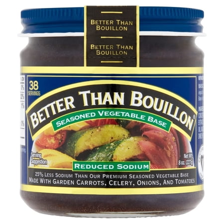 Sodium Seasoned Vegetable Base Better Than Bouillon Reduced 8 Oz