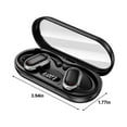 thumbnail image 3 of Back to School Supplies Clearance Wireless Earbuds Bluetooth 5.3 Hanging Ear Type Light-Weight Headphones Built-in Microphone IPX4 Immersive Premium Sound Headset With Charging Case, 3 of 8