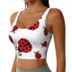thumbnail image 2 of Fotbe Fly Flying Ladybug Sujetador Deportivo Largo sin Aros para Mujer con Almohadillas y Soporte Medio, Transpirable y Absorbente, Camiseta Tipo Chaleco o Tank Top-XX-Large, 2 of 8