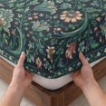 thumbnail image 3 of Queen Size Fitted Sheet Set - Vintage Botanical 3 Piece Bedding Sets 16" Deep Pocket Fitted Sheet with 2 Pillowcases, Middle Century Boho Floral Rustic Brushed Microfiber Hotel Luxury Bed Sheets, 3 of 9