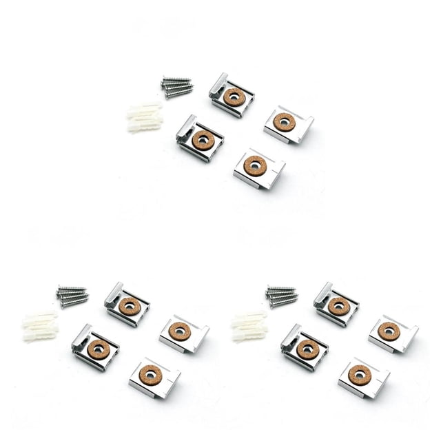 Riwesomey 1 Juego de Clips para espejo, Clip montado en Metal de estilo Simple, práctico accesorio de cristal, suministro para el hogar, colgador de Type1 NO1 Riwesomey CBP379923