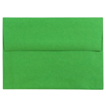 JAM Paper A6 Envelopes, 4 3/4 x 6 1/2, Green, 25 per Pack