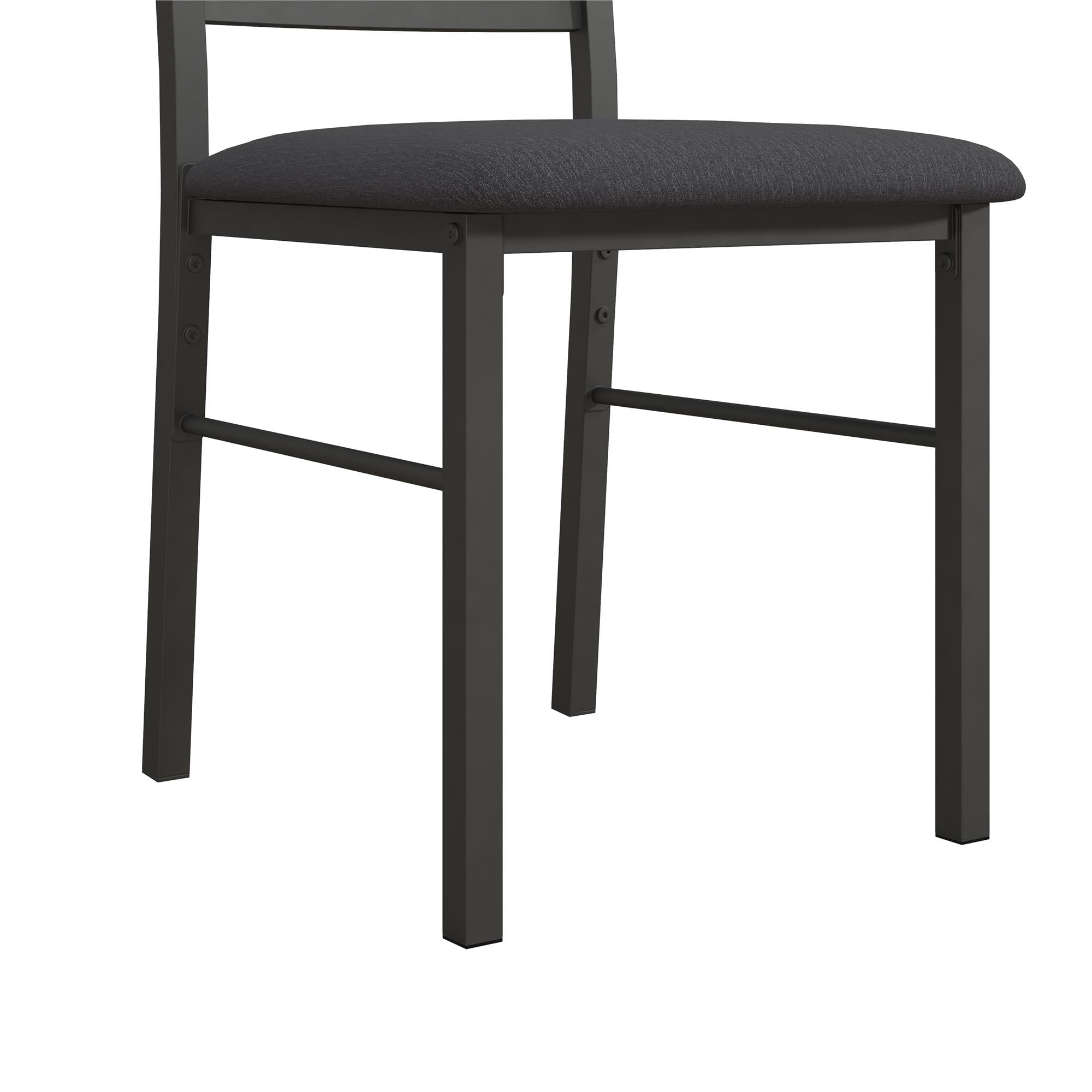 Mainstays 5-Piece Dining Table and Chair Set for 4, Black