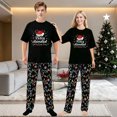 thumbnail image 2 of LuLiaMenton Feliz Navidad Lights Multicolor Matching Couples Christmas Pajamas Short Sleeve, 2 of 5