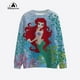 thumbnail image 2 of Sudadera deportiva para mujer con capucha, diseño retro de La Sirenita de Disney, regalo de dibujos animados, sudadera deportiva retro de dibujos animados para mujer, 2 of 5