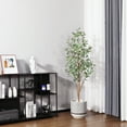 thumbnail image 6 of 5 ft Artificial Eucalyptus Plants in Pot with Realistic Leaves and Natural Wood Trunk, Faux Tree, 6 of 8
