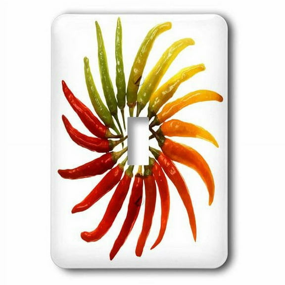 3dRose, Chili Color Wheel Vector, single toggle switch