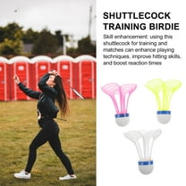 COSMOBETTY Badminton Shuttlecock Multi 3Pcs 2 15X2 76X2 76In Nylon