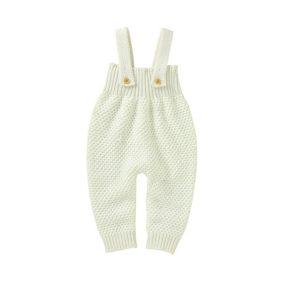 Diufon Newborn Boys Girls Overalls Knitted Cotton Sleeveless Warm Bodysuit Fall Winter Casual Outdoor Romper