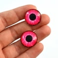 thumbnail image 3 of Bright Neon Pink Glass Eyes, 3 of 9