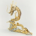 thumbnail image 2 of Celestial Dragon 3D Metal Model Kit | 90+PCS DIY Assembly with Laser-Cut Stainless Steel | Mythical Creature Desk Art for Adult Collectors(Green), 2 of 6