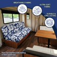 thumbnail image 5 of Chririnla White Hibiscus Floral Pattern RV Couch Covers Washable, Suitable for Travel Trailer Trips, Camper Slipcover Fit for Jackknife Sofa Bed, 5 of 7