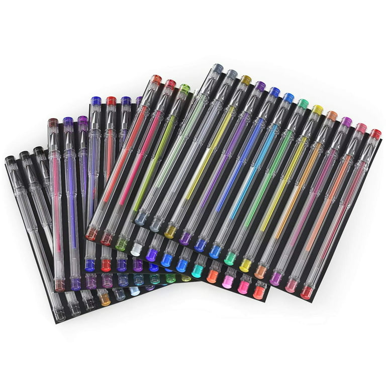 gel pen set 60 count metallic glitter pastel classic drawing art school GIFT