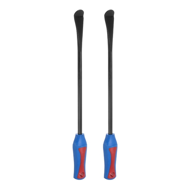 Unique Bargains 2pcs Tire Spoon Lever 17 Inch Car Bike Tire Changing Spoons with Non-slip Handle
