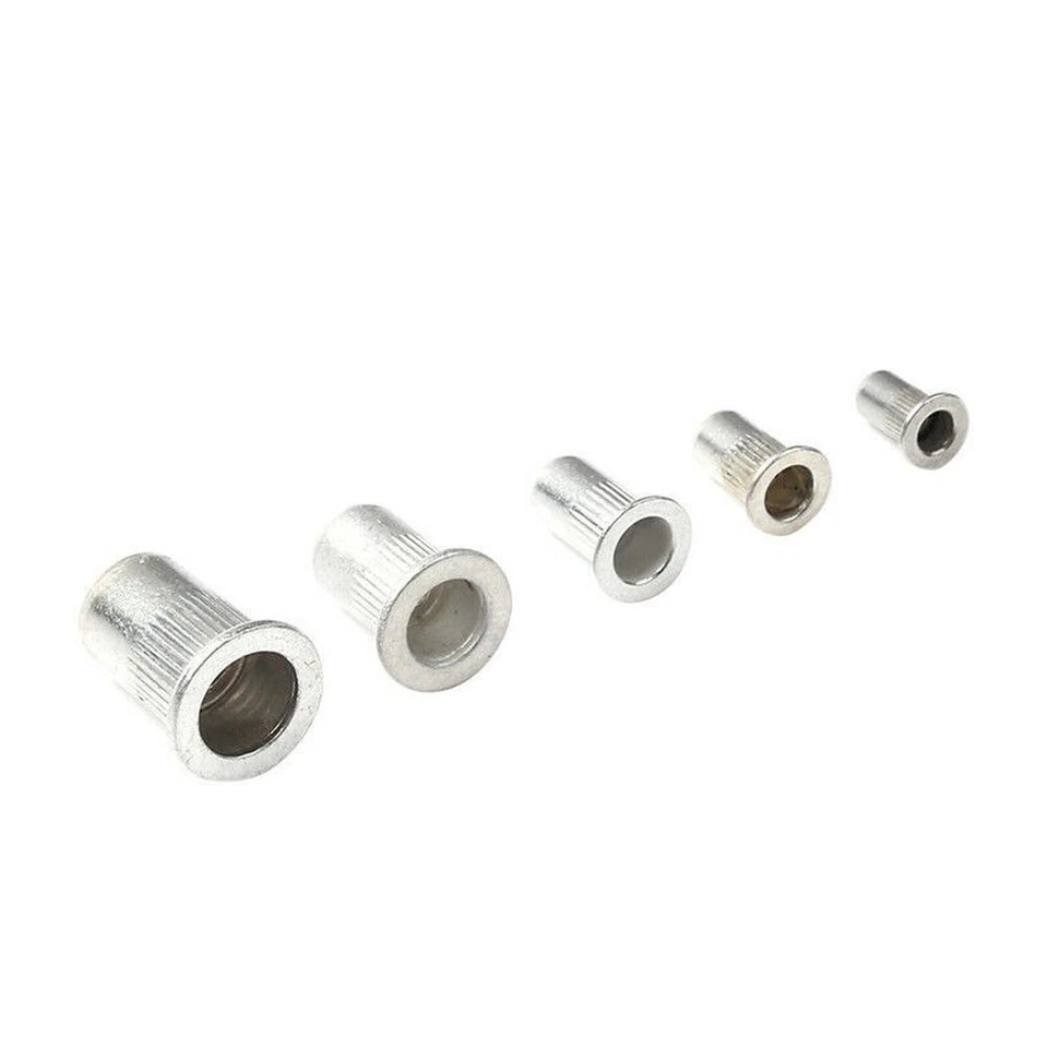 CIRCLE- Aluminum Rivet Nut Kit Metric Rivnut Nutsert Assort M3 M4 M5 M6 M8 Pack 150 Pcs