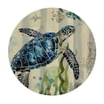 thumbnail image 4 of Orinice Turtle Sea Life Starfish Round Table Cover Stain Resistant Washable Indoor Outdoor Tablecloth Kitchen Dining Wedding Parties Table Cloth 100% Polyester Fiber 54-58, 4 of 8