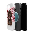 thumbnail image 2 of DistinctInk MagSafe Tough Case for Apple iPhone 14 Plus (6.7" Screen) - Valentine's Day American Water Spaniel Puppy - Slim Profile Design, 2 of 6