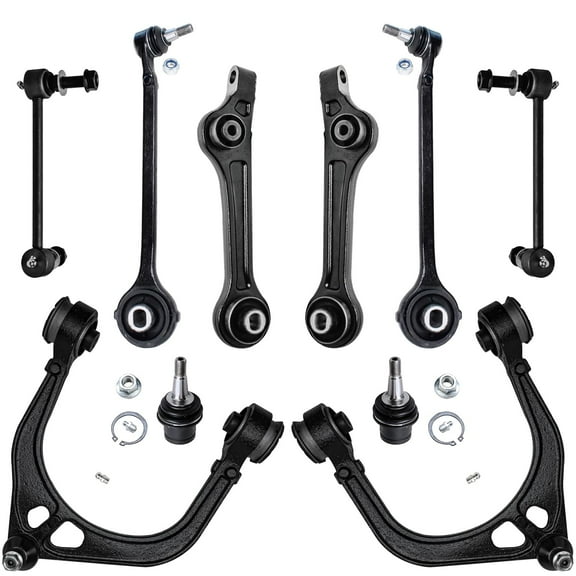 Detroit Axle - RWD Front End Control Arms Kit for 11-19 Chrysler 300 Dodge Challenger Charger, Control Arms Ball joints Sway Bars 2011 2012 2013 2014 2015 2016 2017 2018 2019 Replacement