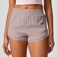 thumbnail image 3 of Hurxie Women's Athletic Shorts High Waisted Running Short Pocket Sporty Shorts Gym Workout Shorts Wine,M, 3 of 5
