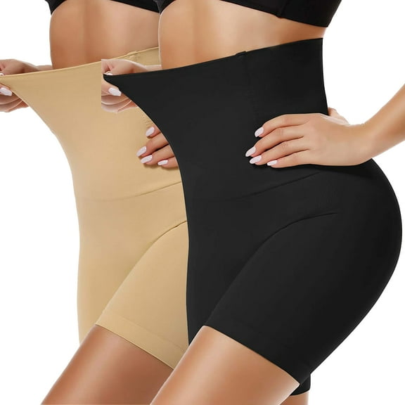 Valencia Women's Seamless Hi-Waist Control Flatten Tummy Waist Cincher Boyshorts Shapewear